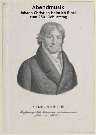 Titelblatt des Programms der Abendmusik